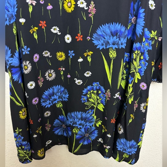 Maeve Anthropologie Lucinda 100% Silk Wildflower Floral Pocketed Swing D… - Picture 6 of 15